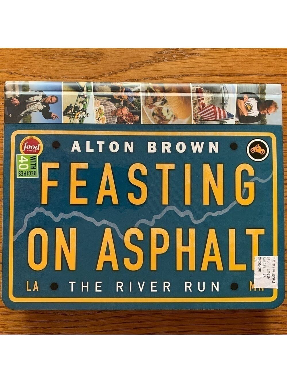 ALTON BROWN cookbook food network motorcycle travel recipes chef gift travel
